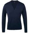 90011 Golden SOL'S Golden Cotton Acrylic V Neck Cardigan Navy colour image